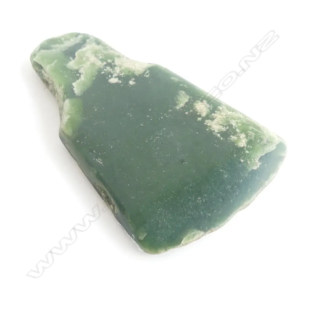 An old Māori probably pre-European pounamu toki, Image 1++